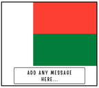 Madagascar Personalised Candle | Flag of Madagascar | Malagasy Flag Candle | Custom Malagasy Message | Gift for Malagasy | Madagascar Decor Etsy