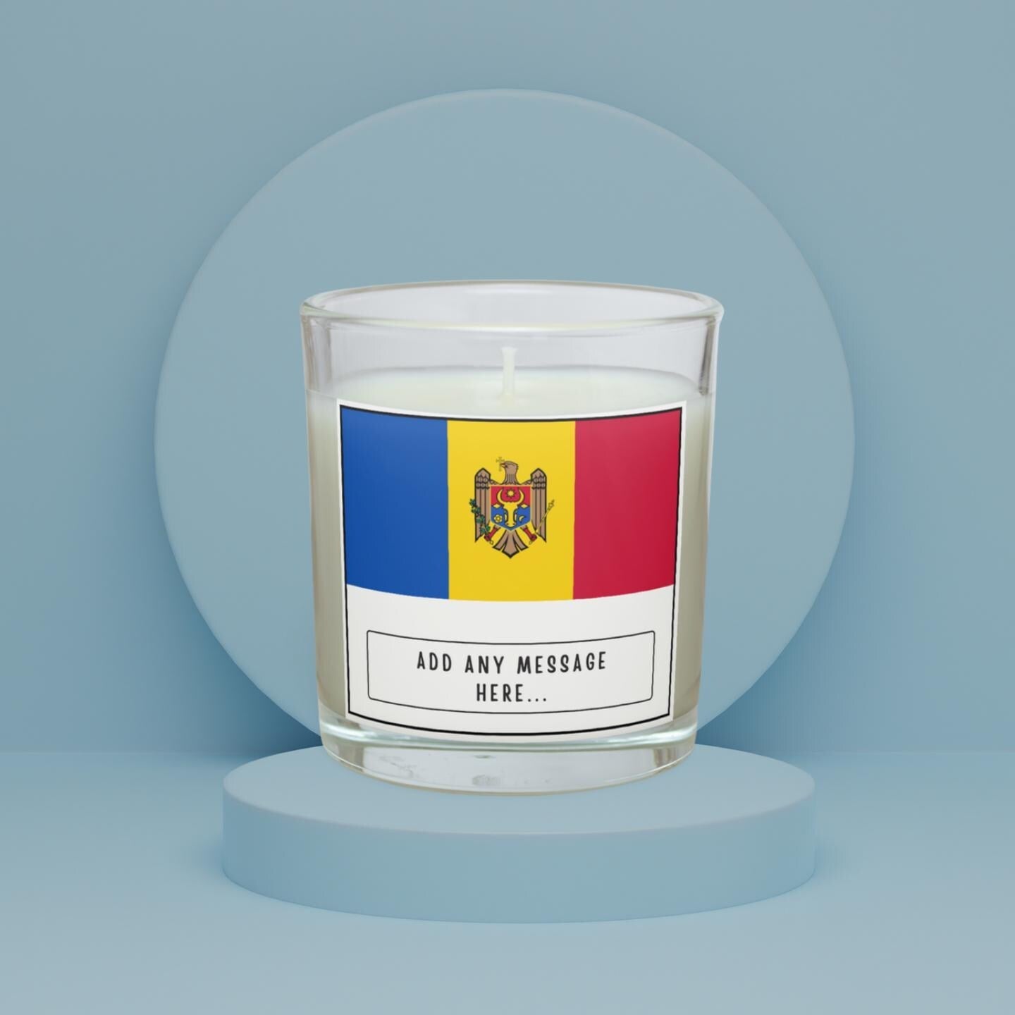 Moldova Personalised Candle | Flag of Moldova | Moldavan Flag | Custom Moldova Candle | Gift for Moldovan | Moldovan Home Decor Candle Gift Etsy