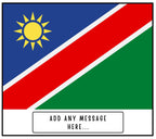 Namibia Personalised Candle | Flag of Namibia | Namibian Flag | Custom Namibian Message Candle | Gift for Namibian | Namibia Home Decor Gift Etsy