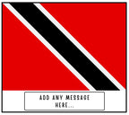 Trinidad & Tobago Flag Personalised Candle | Flag of Trini | Custom Caribbean Message Gift | Gift for Trini | Trinidad and Tobago Home Decor Etsy