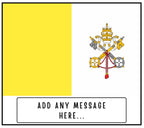Vatican City Personalised Candle | Flag of Vatican City | Vatican Flag | Custom Message Vatican City Gift | Catholic Gift | Papal Home Decor Etsy