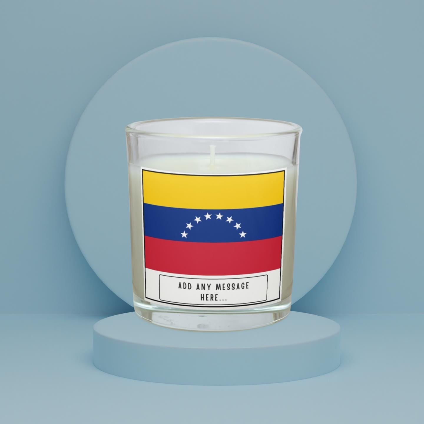 Venezuela Personalised Candle | Venezuelan Flag Gift | Custom Venezuelan Message | Gift for Venezuelan | Venezuela Home Decor Candle Gift Etsy