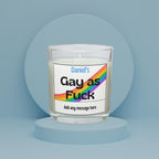 Funny Gay as Fuck Personalised Candle | Novelty Rude Gay Gift | Gift for Gay Friend | Funny Straight Gift | Funny Friend Gift | Work Friend Etsy