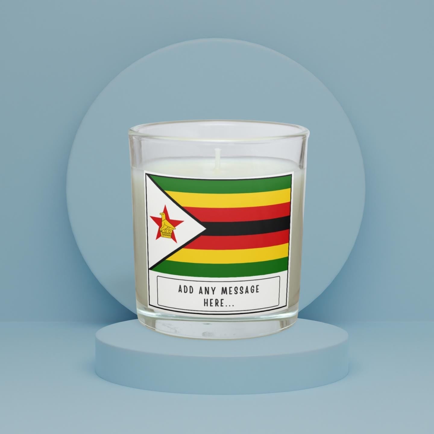 Zimbabwe Personalised Candle | Flag of Zimbabwe | Zimbabwean Flag | Custom Zimbabwe | Zimbabwean Gift | Zimbabwe Home Decor | African Gifts Etsy