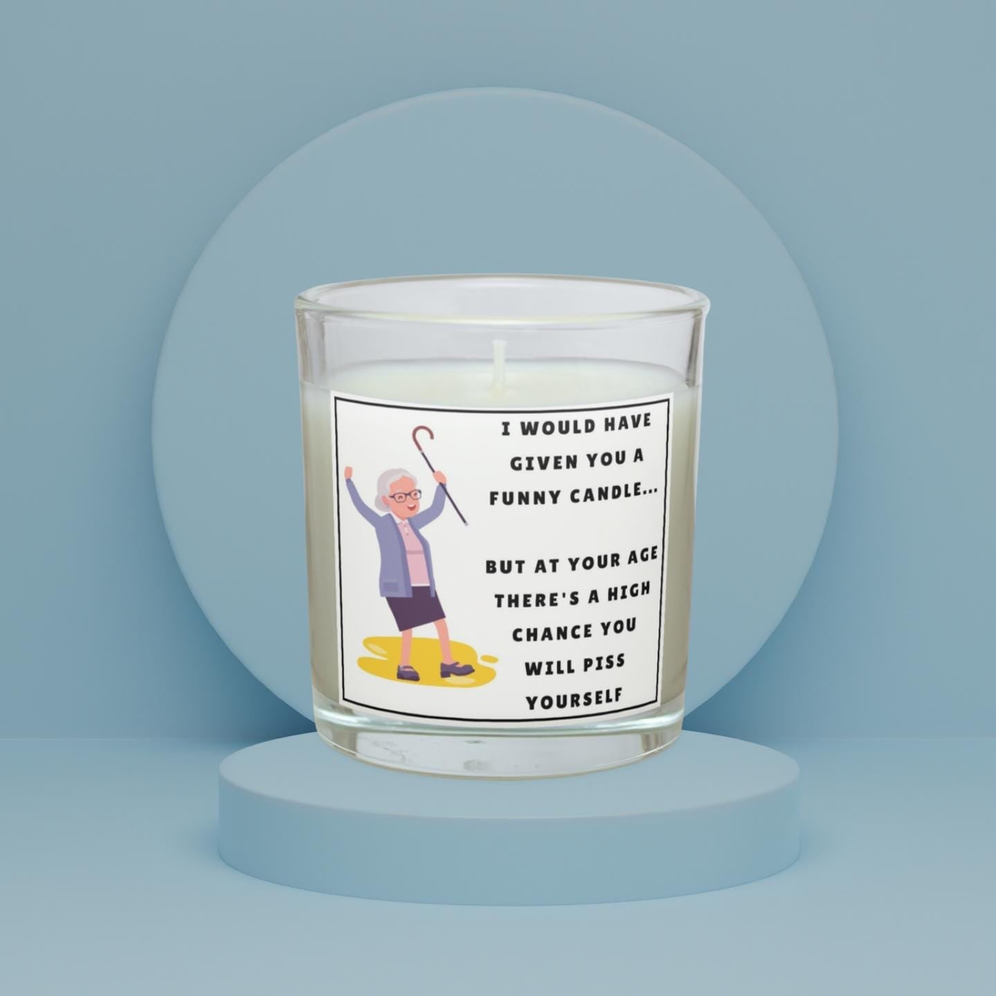Funny Age Joke Personalised Candle | Funny Candle for Birthday | Funny Mum Birthday | Funny Friend Birthday | Co Worker Birthday | Joke Gift Etsy