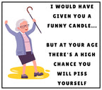 Funny Age Joke Personalised Candle | Funny Candle for Birthday | Funny Mum Birthday | Funny Friend Birthday | Co Worker Birthday | Joke Gift Etsy