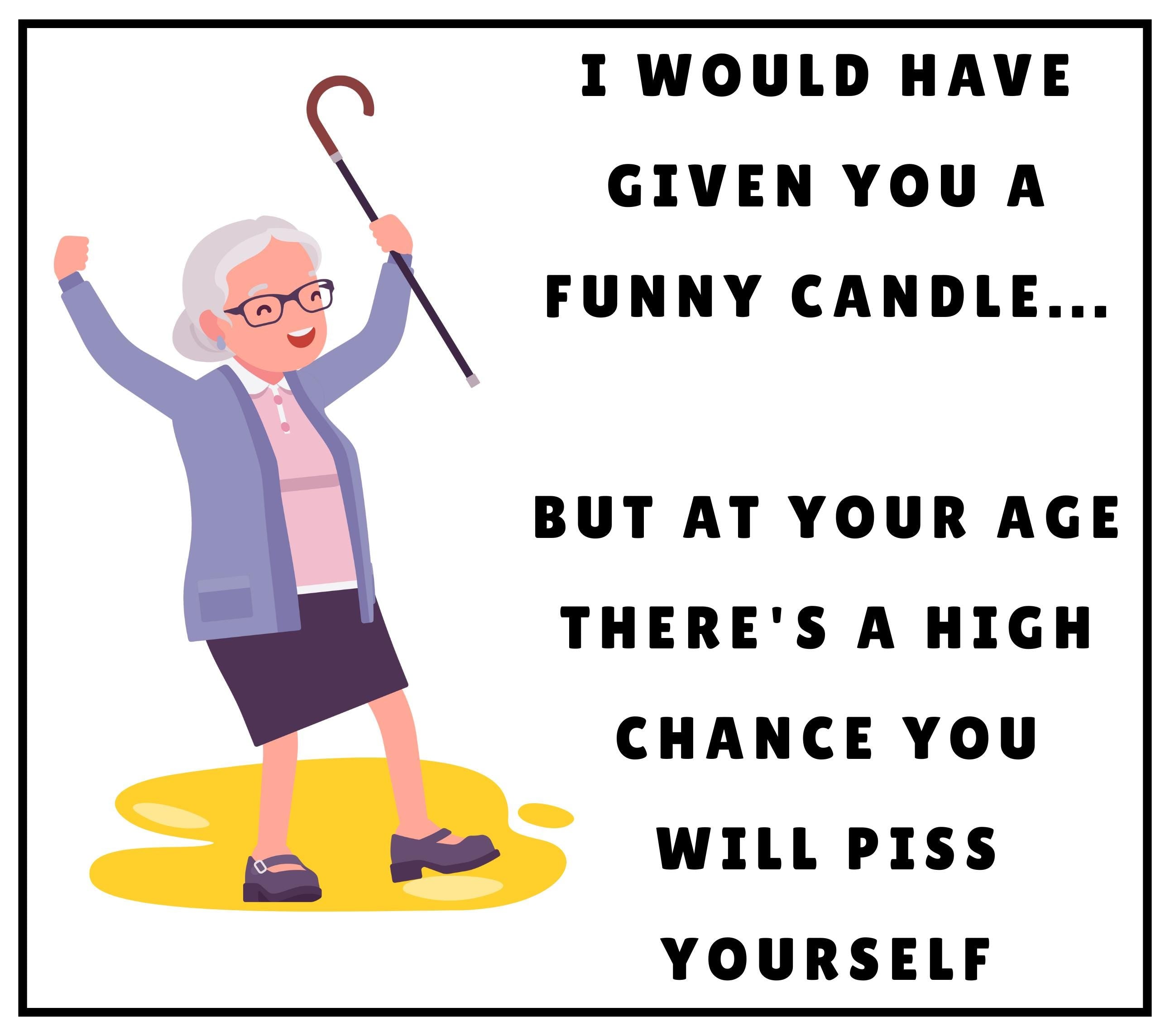 Funny Age Joke Personalised Candle | Funny Candle for Birthday | Funny Mum Birthday | Funny Friend Birthday | Co Worker Birthday | Joke Gift Etsy