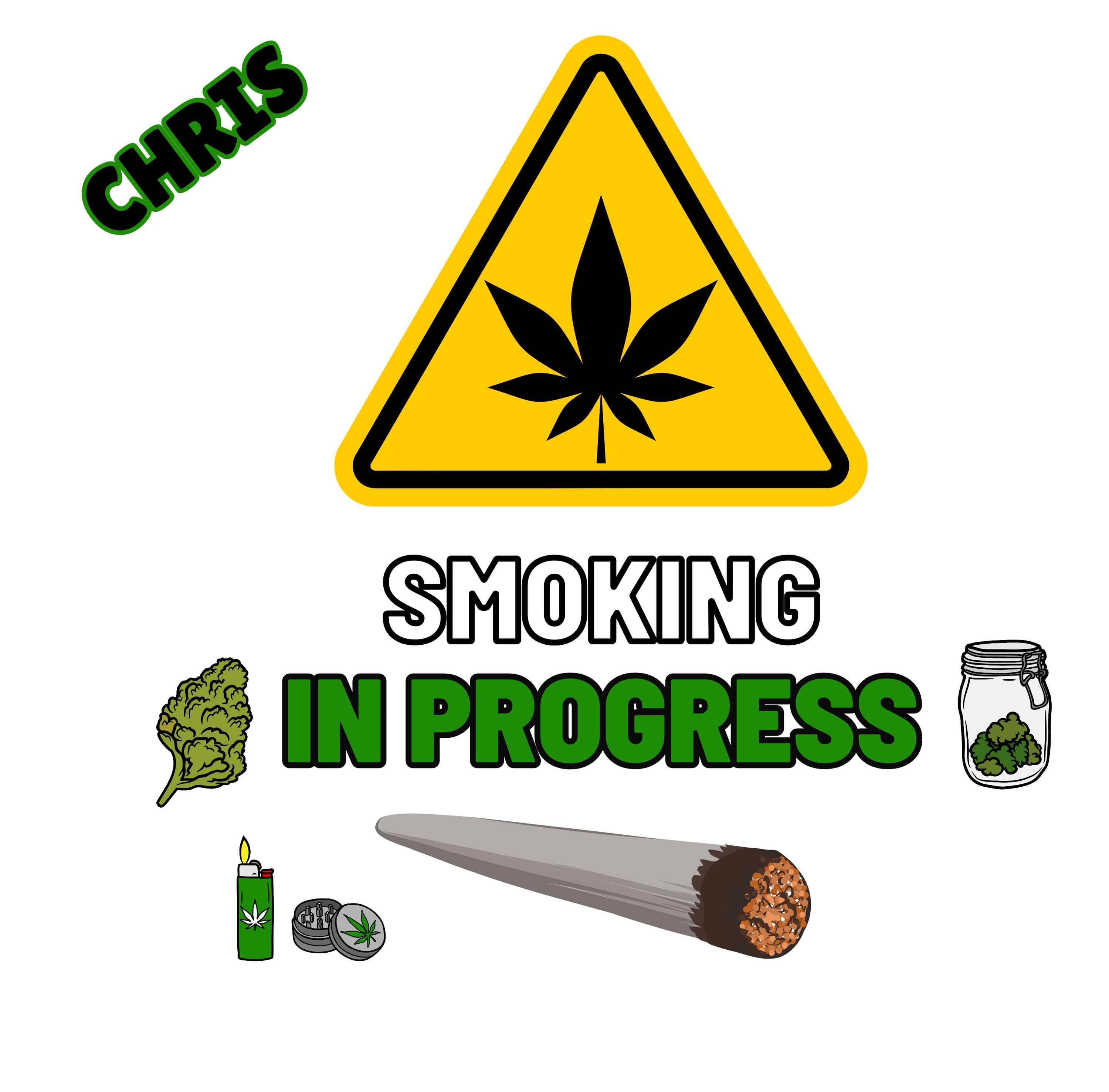Smoking in Progress Personalised Mug | Funny Weed Gift | Custom Cannabis Coffee Cup with Name & Graphics | Stoner Gift for Him | 420 Mug Etsy