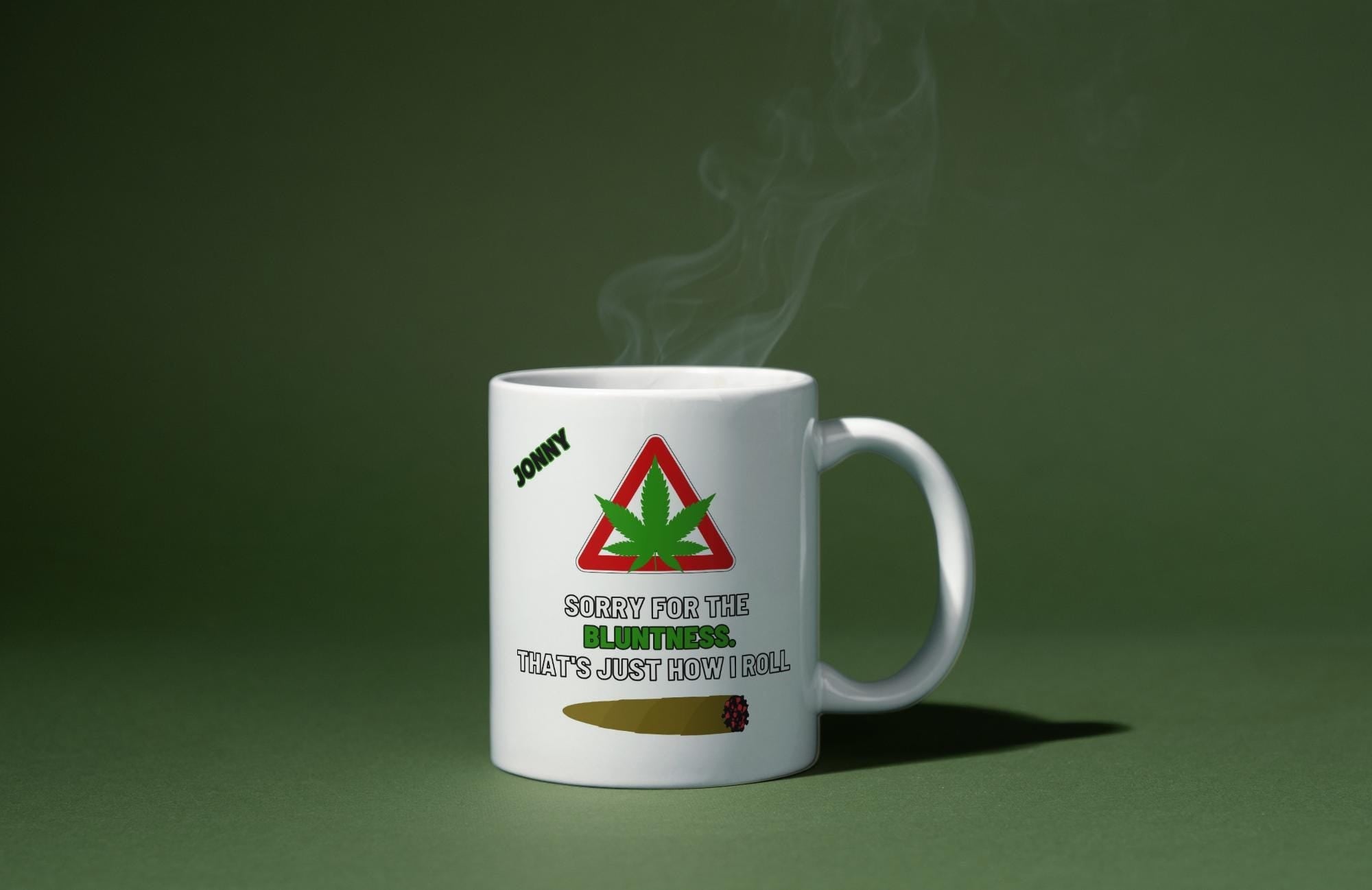 Personalised Stoner Mug | Funny Weed Gift for Him | Custom Name Stoner Mug | Novelty Gift | Personalised Mug | Cannabis Gift | Secret Santa Etsy