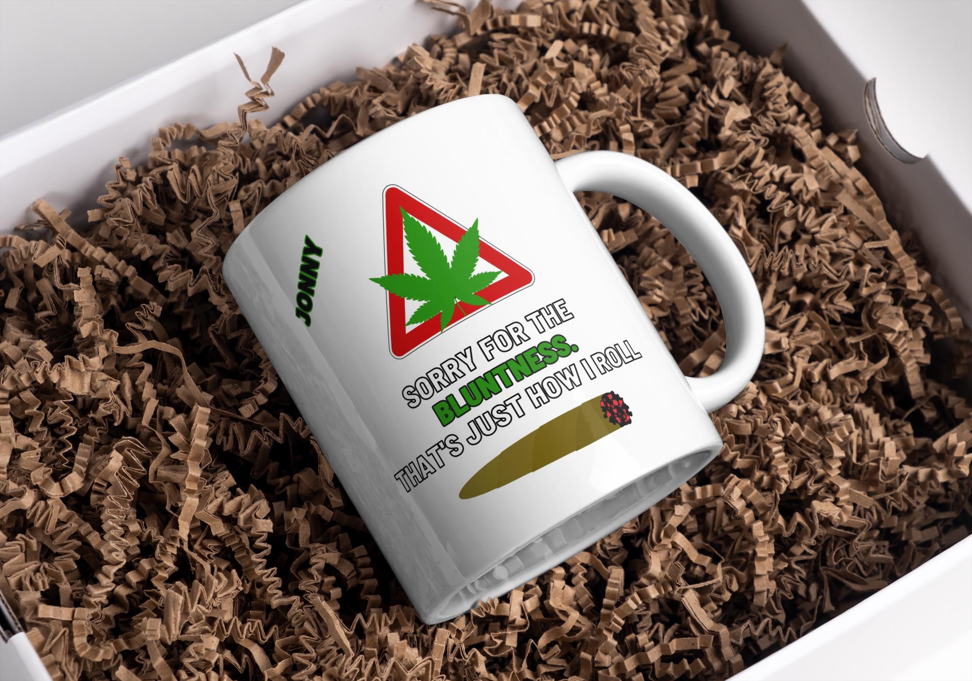 Personalised Stoner Mug | Funny Weed Gift for Him | Custom Name Stoner Mug | Novelty Gift | Personalised Mug | Cannabis Gift | Secret Santa Etsy