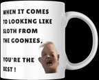 Funny Sloth Goonies Personalised Mug | Custom Name Coffee Cup | Retro Movie Humour Gift | Youre the Best Joke Mug | 80s Film Fan Present Etsy