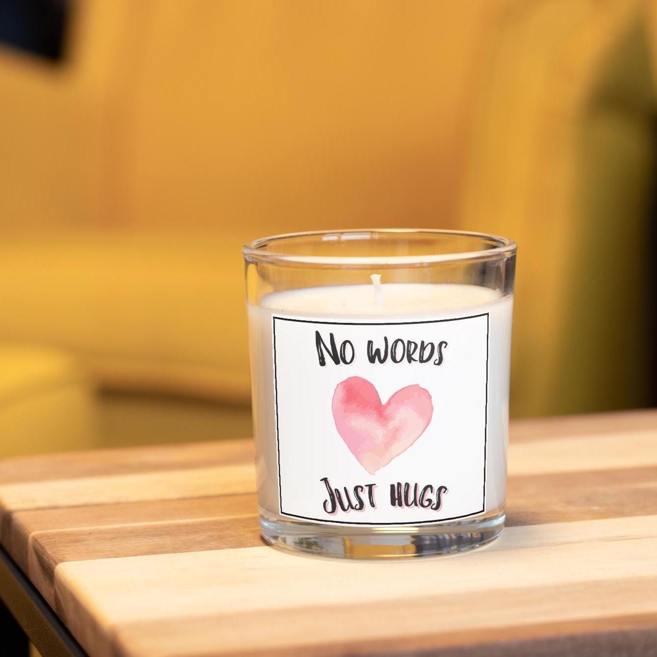 No Words Just Hugs Candle: Get Well Soon Soy Wax Gift Etsy