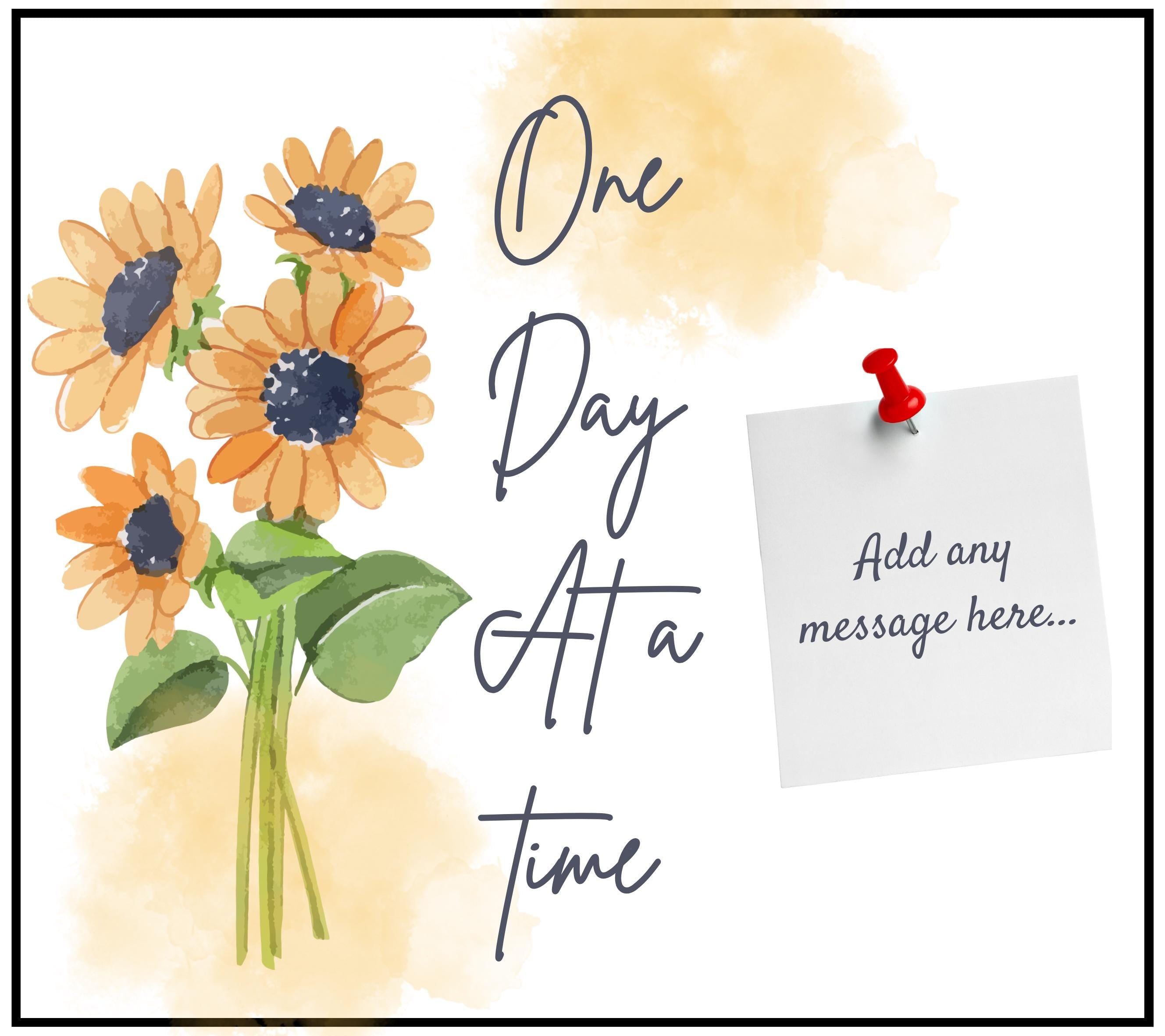 One Day at a Time Recovery Gift | Get Well Soon Message Candle | Thinking of You | Emotional Support Gift | Comfort Message Gift | Soy Wax Etsy