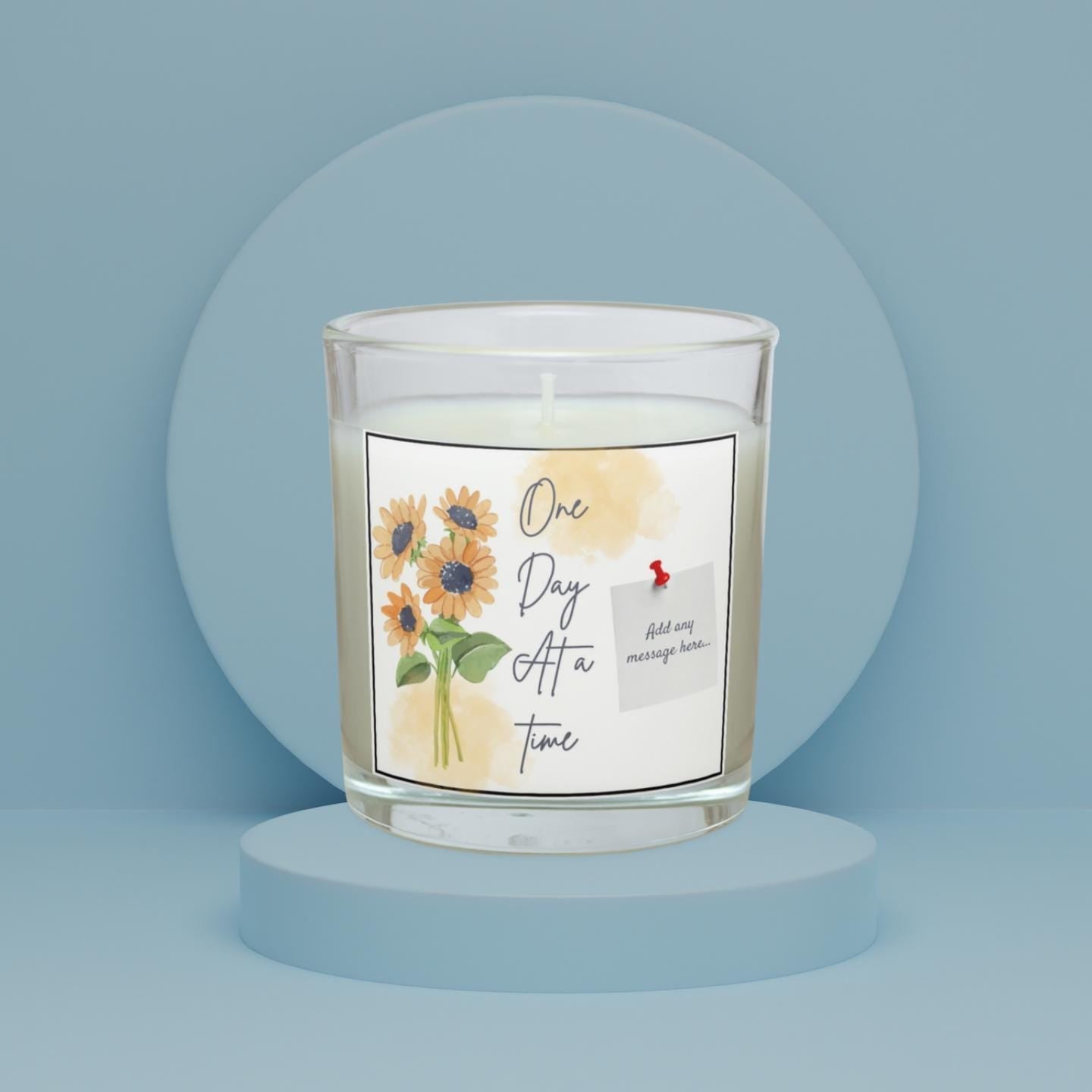 One Day at a Time Recovery Gift | Get Well Soon Message Candle | Thinking of You | Emotional Support Gift | Comfort Message Gift | Soy Wax Etsy