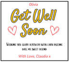 Get Well Soon Candle for Her | Recovery Gift for Her | Mum | Friend | Sister | Auntie Thinking of You Gift | Feeling Unwell | Custom Message Etsy
