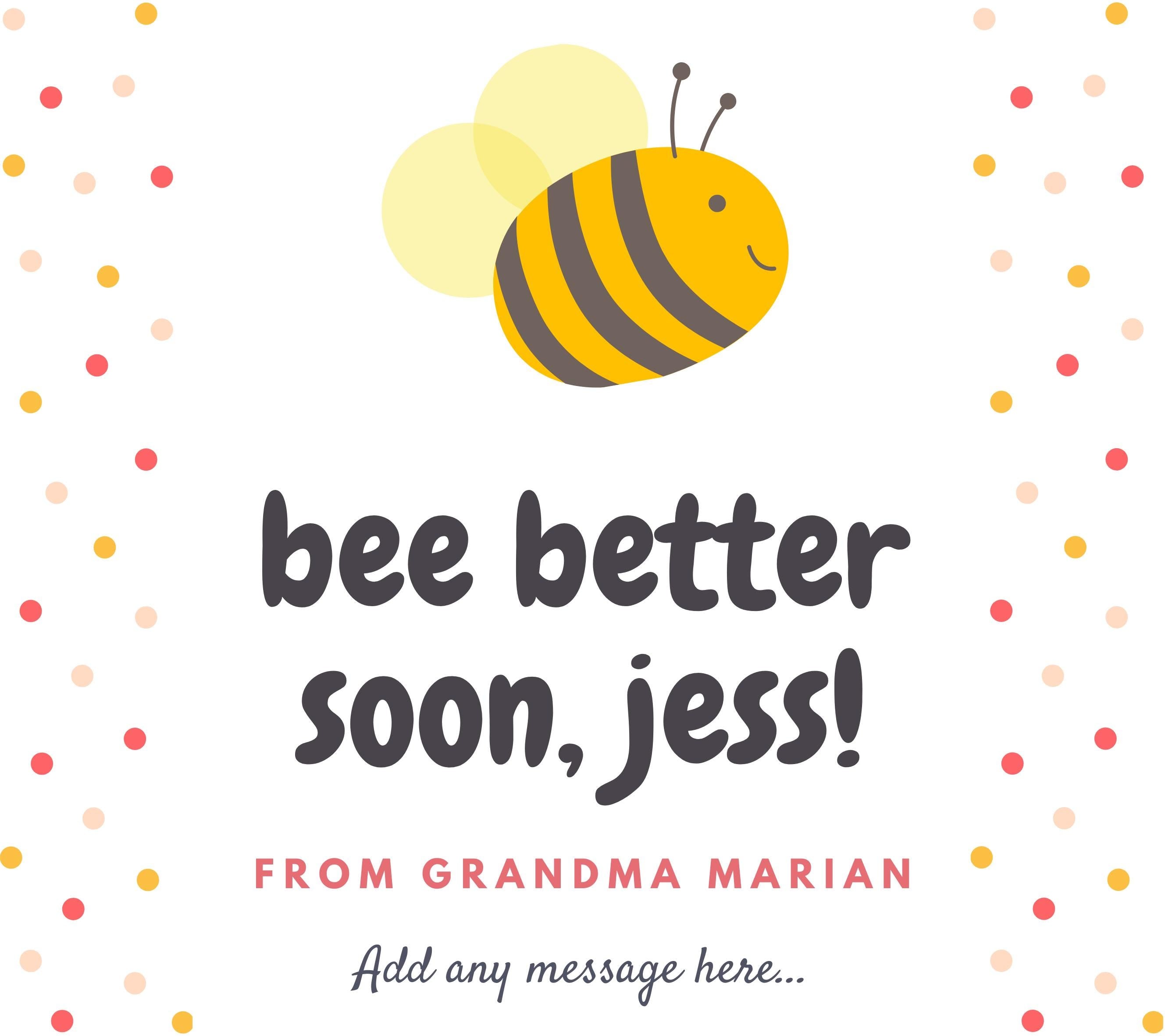 Bee Better Soon Candle | Get Well Gift for Her | Get Well Soon | Recovery Gift for Her | Thinking of You for Her | Sympathy Gift for Her Etsy