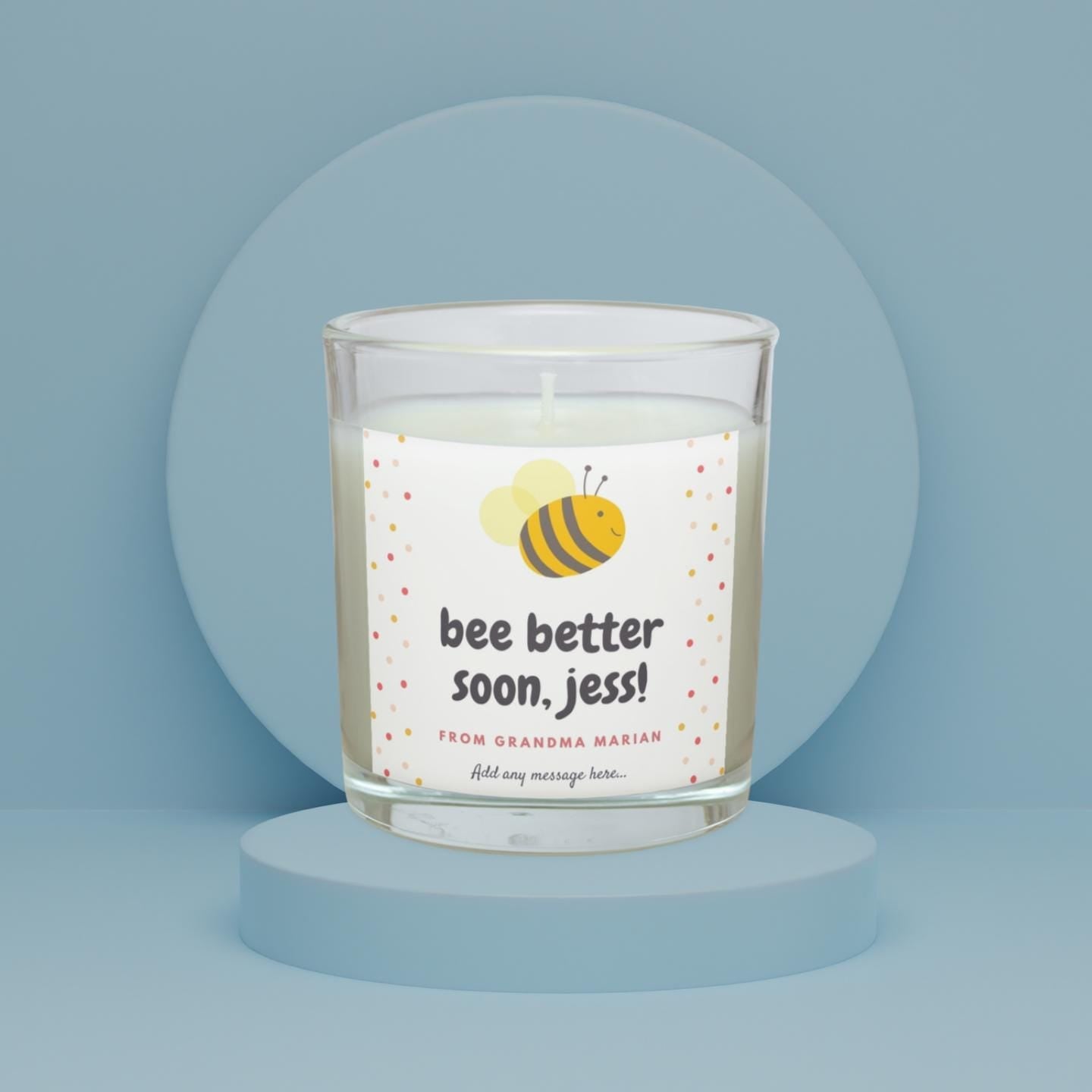 Bee Better Soon Candle | Get Well Gift for Her | Get Well Soon | Recovery Gift for Her | Thinking of You for Her | Sympathy Gift for Her Etsy