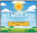 We Miss You Gift | Recovery Candle Gift | Custom Message Thinking of You Gift | Work Friend Gift | Family | Get Well Soon Message Candle Etsy