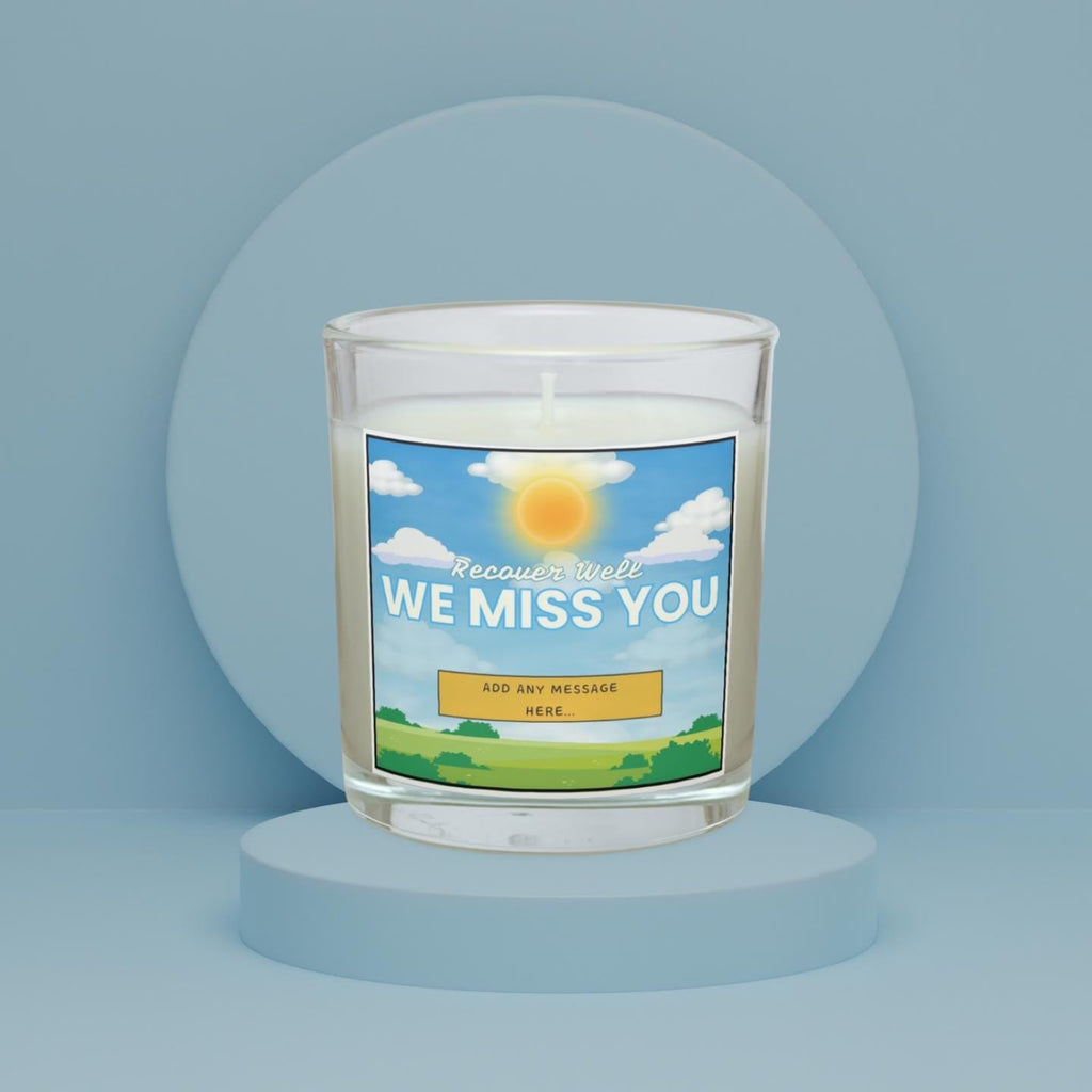 We Miss You Gift | Recovery Candle Gift | Custom Message Thinking of You Gift | Work Friend Gift | Family | Get Well Soon Message Candle Etsy