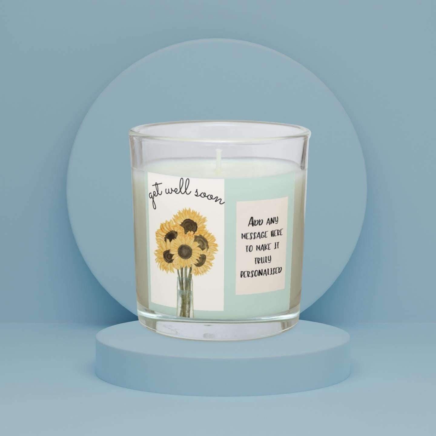 Get Well Soon Message Gift | Thinking of You Candle | Gift for Her Him | Recovering from Illness Gift | Poorly Friend | Family Sympathy Gift Etsy