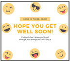 Hope You Get Well Soon Candle | Fun Get Well Soon Gift | Smily Emoji Gift | Recovery Gift for Him Her | Comfort Present | Feeling Better Etsy