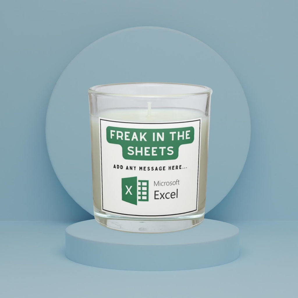 Funny Microsoft Excel Personalised Candle | Funny IT Gift | Funny Excel Spreadsheet Gift | Novelty Gift for Office Worker | Secret Santa Etsy