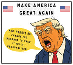 Funny Donald Trump Personalised Candle | Make America Great Again | Donald Trump Gift | Funny Trump Message | Donald Trump Message Candle Etsy