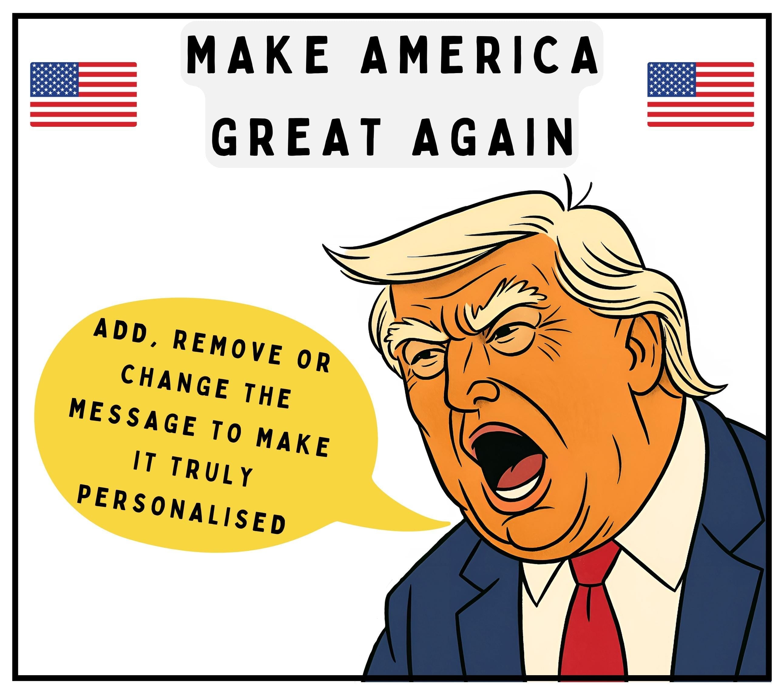 Funny Donald Trump Personalised Candle | Make America Great Again | Donald Trump Gift | Funny Trump Message | Donald Trump Message Candle Etsy