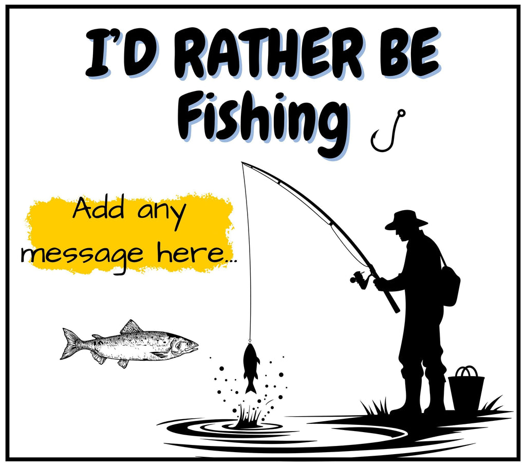 Rather Be Fishing Personalised Candle | Gift for Fisherman | Fishing Gift | Custom Message Fisherman Gift | Secret Santa | Fishing Birthday Etsy