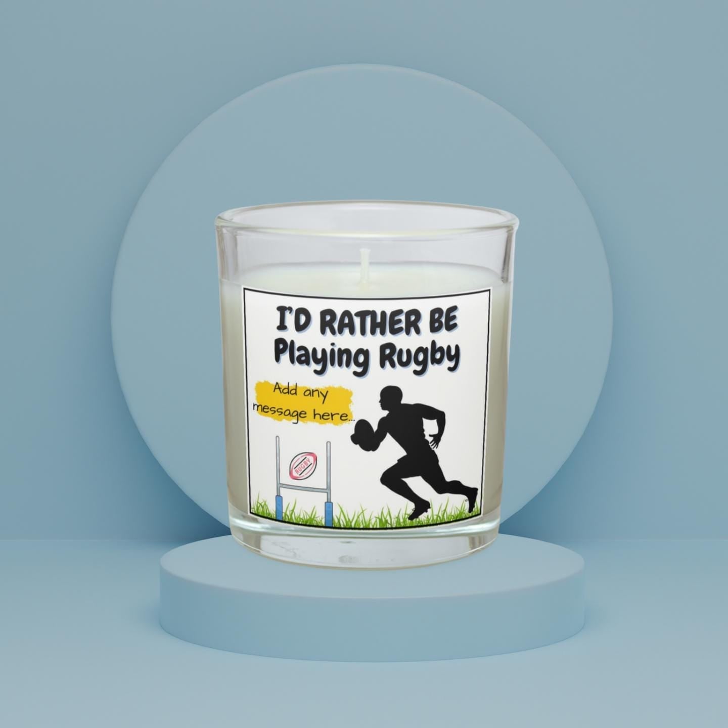 Rather Be Playing Rugby Personalised Candle | Rugby Player Gift | Custom Rugby Gift | Secret Santa Rugby | Rugby Team Gift | Rugby Birthday Etsy