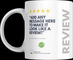 Personalised Review Mug | Custom Star Rating Gift | Funny Coffee Cup | Add Your Own Message | Novelty Mug | Friend Gift | The Best | Present Etsy
