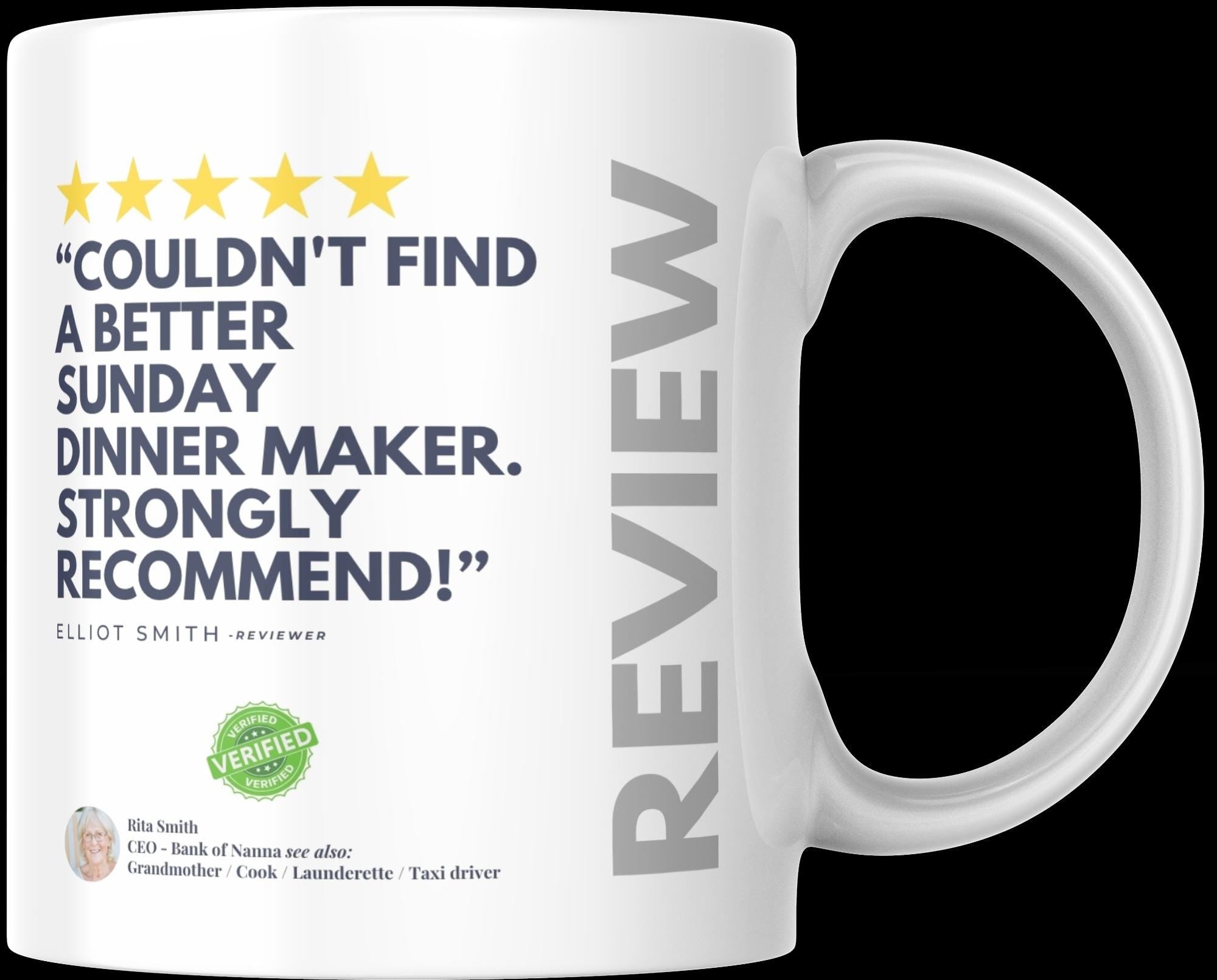 Personalised Review Mug | Custom Star Rating Gift | Funny Coffee Cup | Add Your Own Message | Novelty Mug | Friend Gift | The Best | Present Etsy