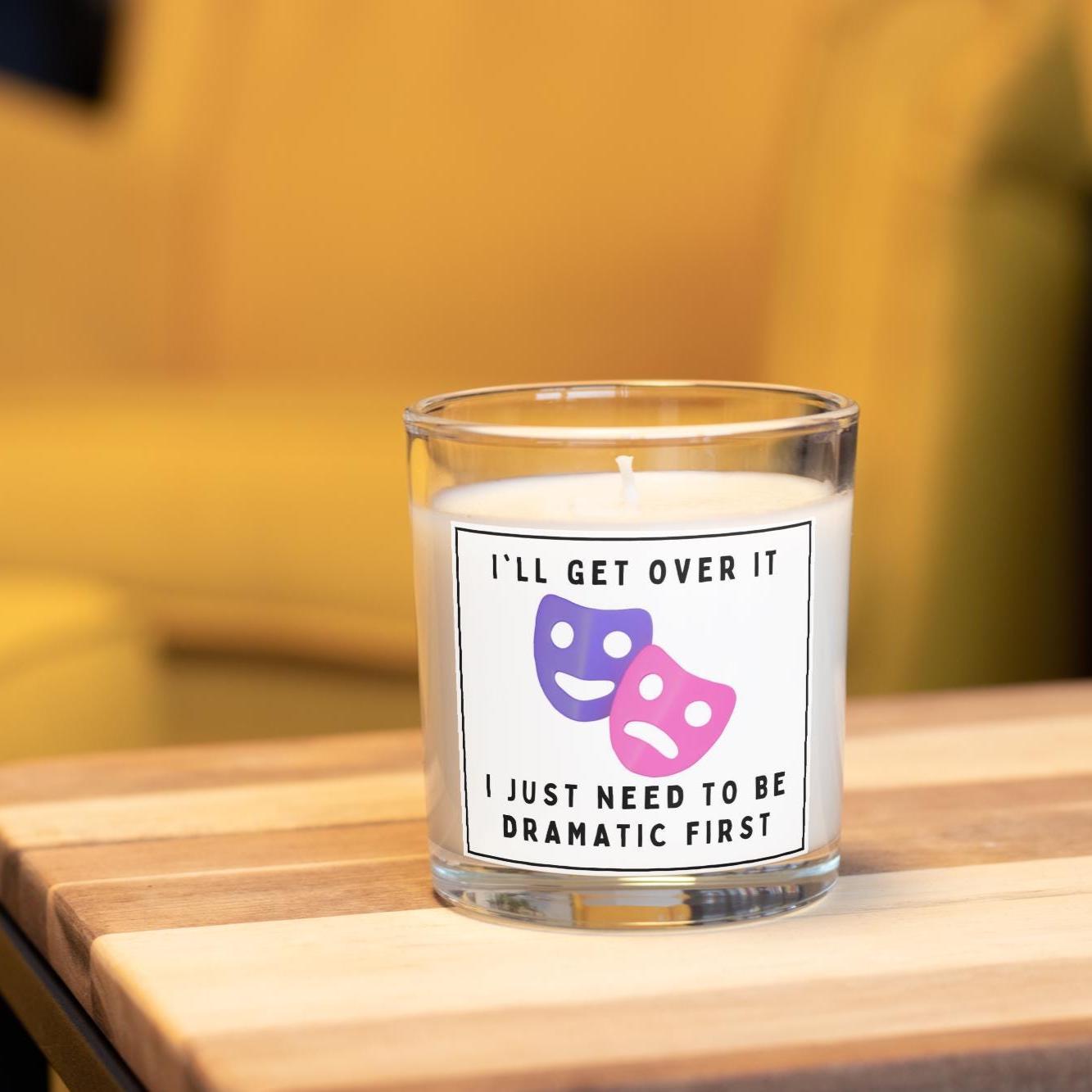 Funny Drama Queen Personalised Candle | Get Over It | Sassy Quote Gift | Funny Drama Candle | Funny Secret Santa | Funny Birthday Candle Etsy