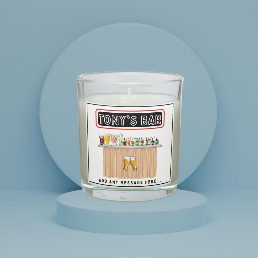 Garden Bar Personalised Candle | Garden Bar Decor Gift | Custom Garden Pub Decor | House Party Decor | Custom Bar Message | Personalised Bar Etsy