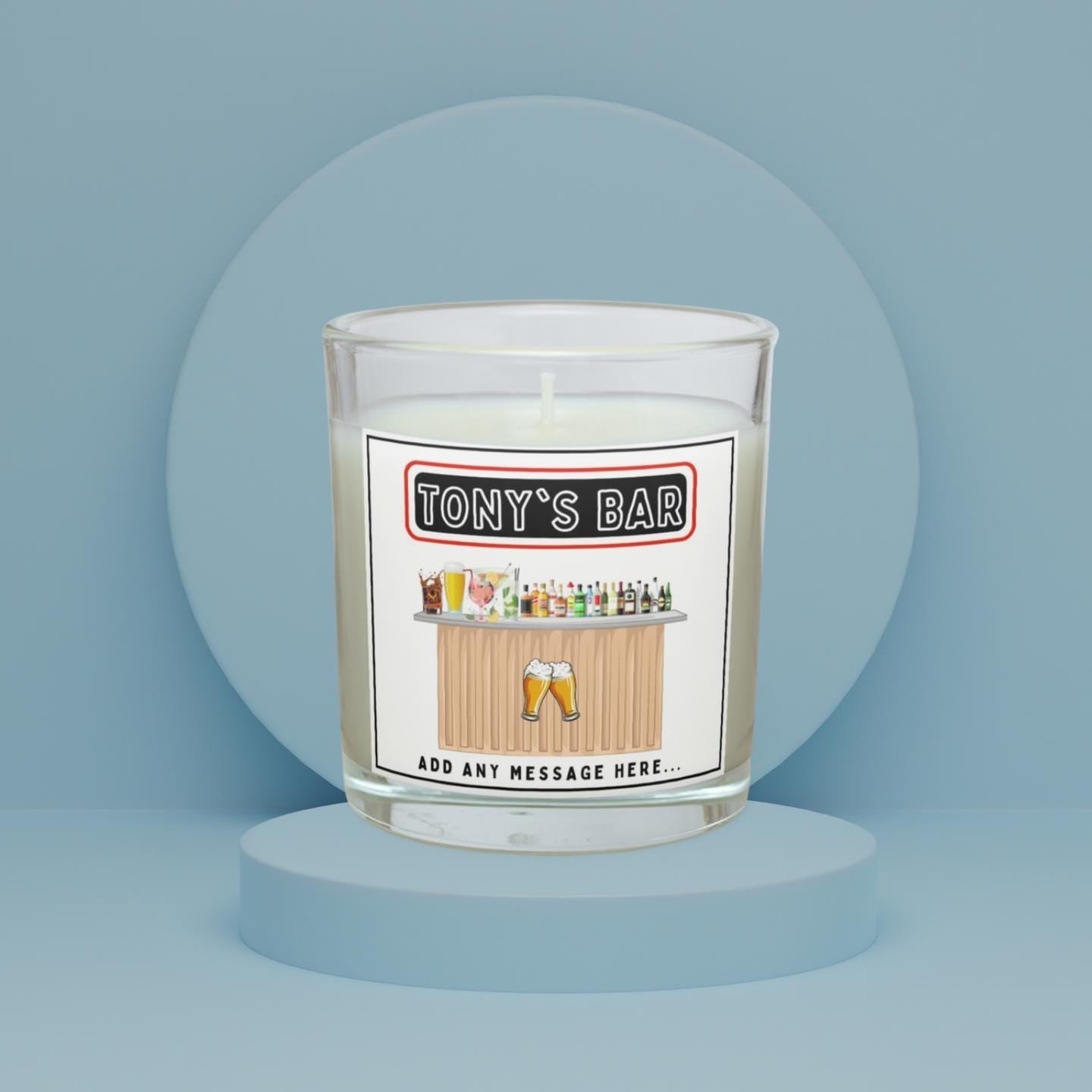 Garden Bar Personalised Candle | Garden Bar Decor Gift | Custom Garden Pub Decor | House Party Decor | Custom Bar Message | Personalised Bar Etsy