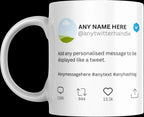 Personalised Twitter/X Mug | Custom Tweet Design | Funny Social Media Gift | Add Your Handle & Message | Novelty Mug | Personalised Gift | Etsy