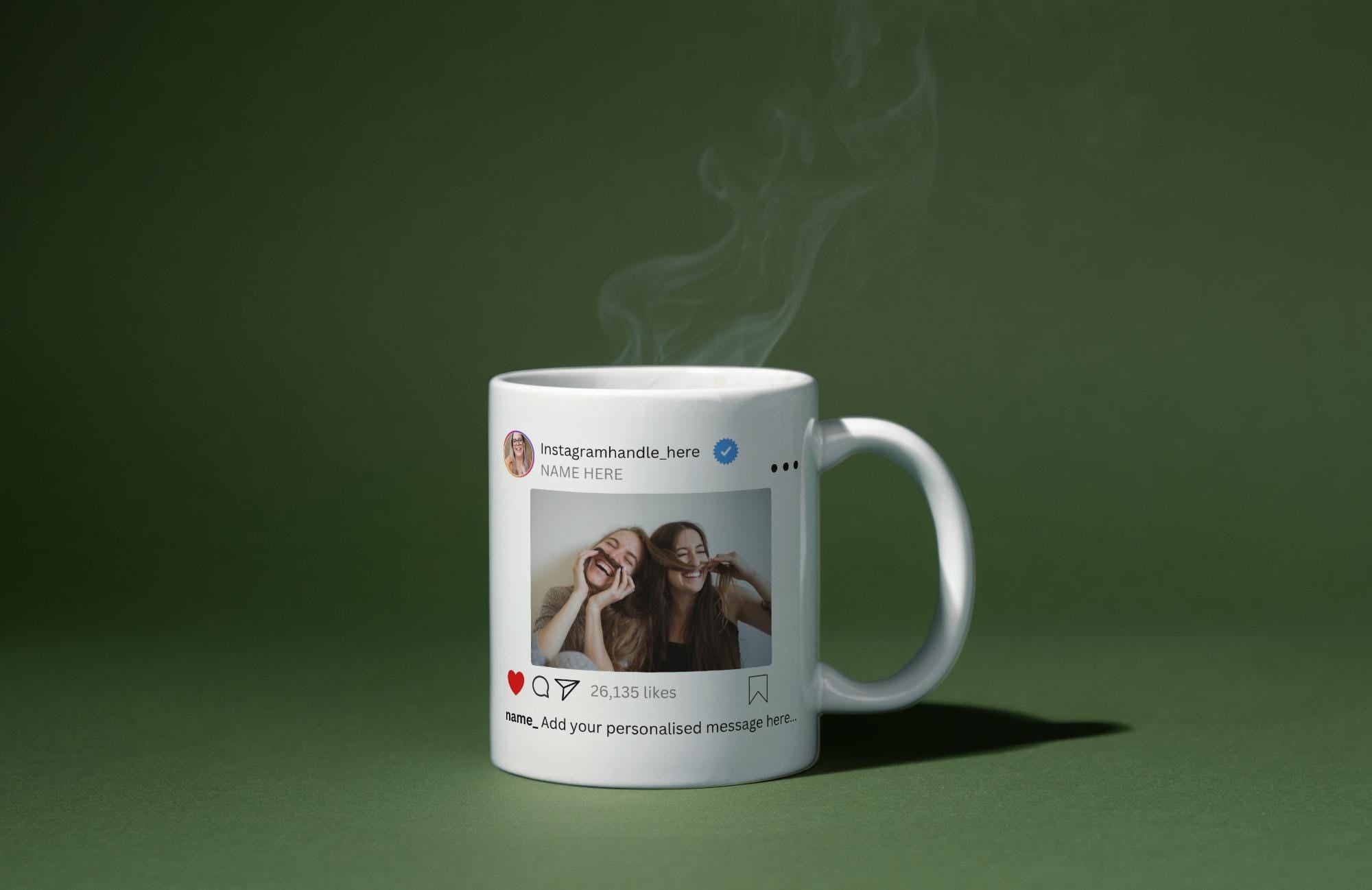 Personalised Instagram Mug | Custom Insta Post Design | Funny Social Media Gift | Instagram Gift | Novelty Mug | Gift | Personalised Mug Etsy