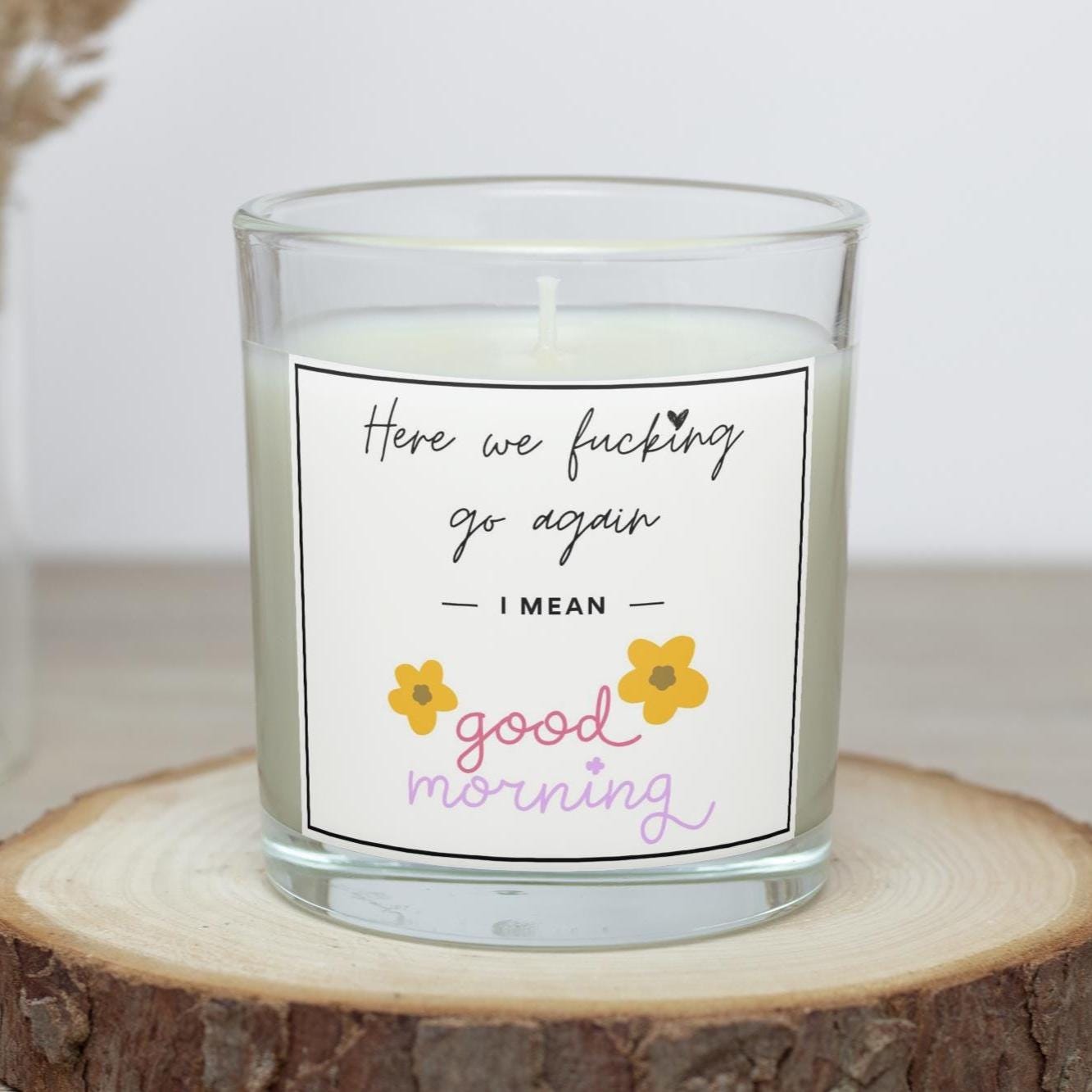 Funny Morning Person Joke Personalised Candle | Sarcastic Morning Person Gift | Sassy Quote Message Gift | Secret Santa | Funny Birthday Etsy