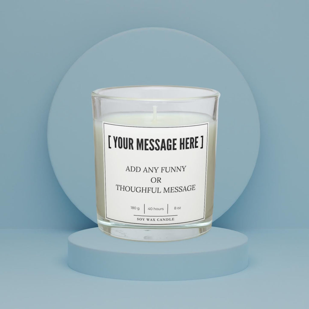 Funny Message Personalised Candle | Funny Quote Gifts | Custom Message Candle Gift | Secret Santa | Birthdays | Christmas | Office Joke Gift Etsy