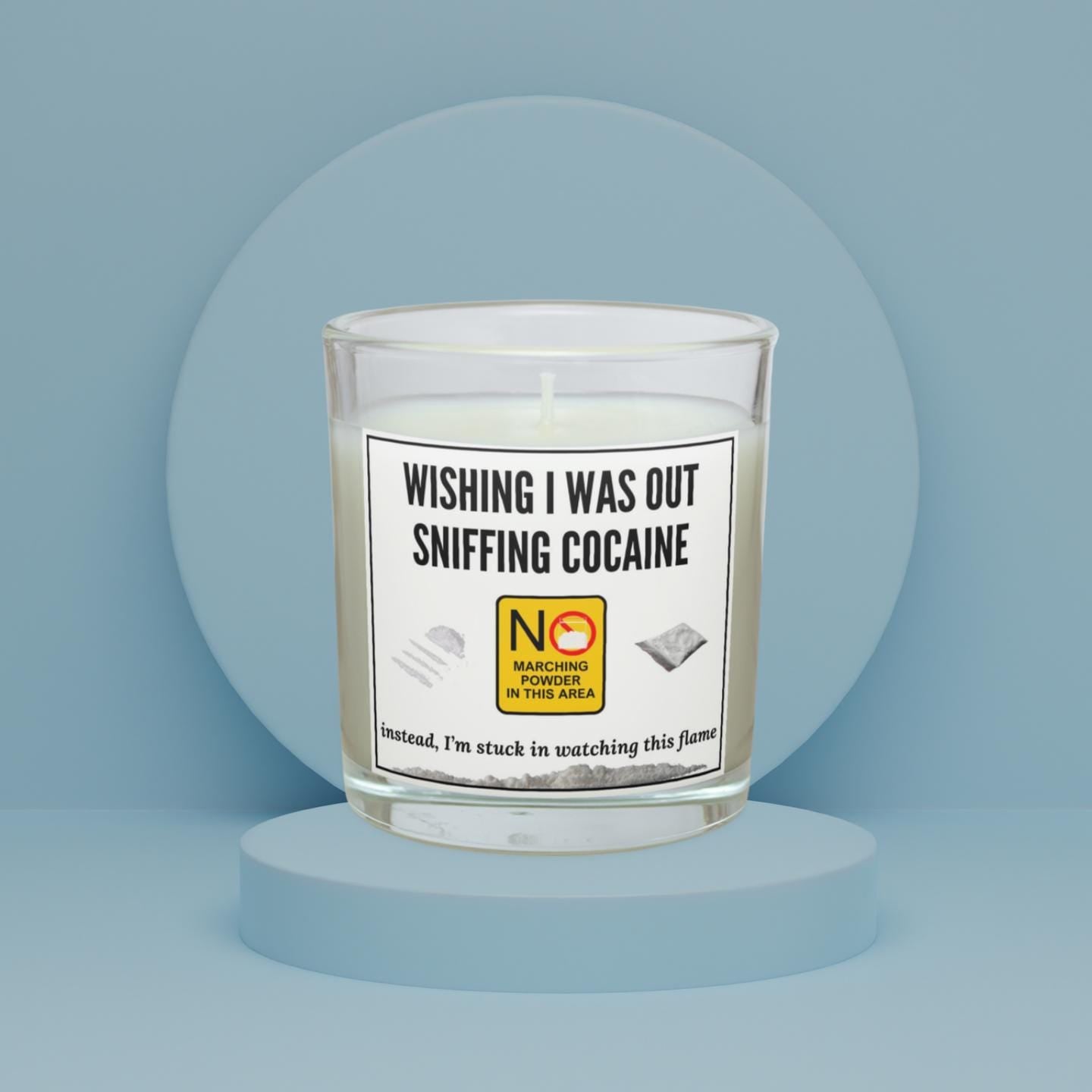Funny Cocaine Gift | Novelty Cocaine Personalised Candle | Funny Drugs Humour Gift | Secret Santa | Funny Boyfriend | Brother | Novelty Gift Etsy