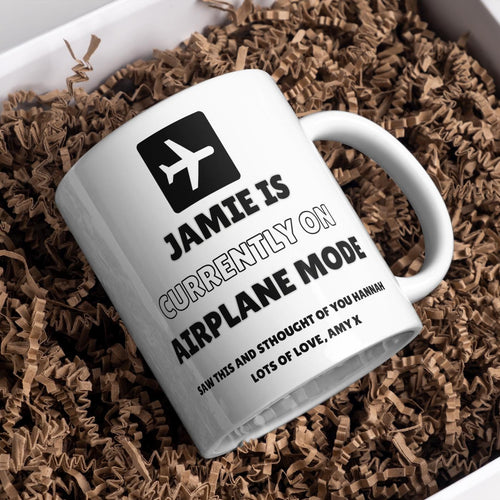 Personalised Airplane Mode Mug – Custom Name – additional product view