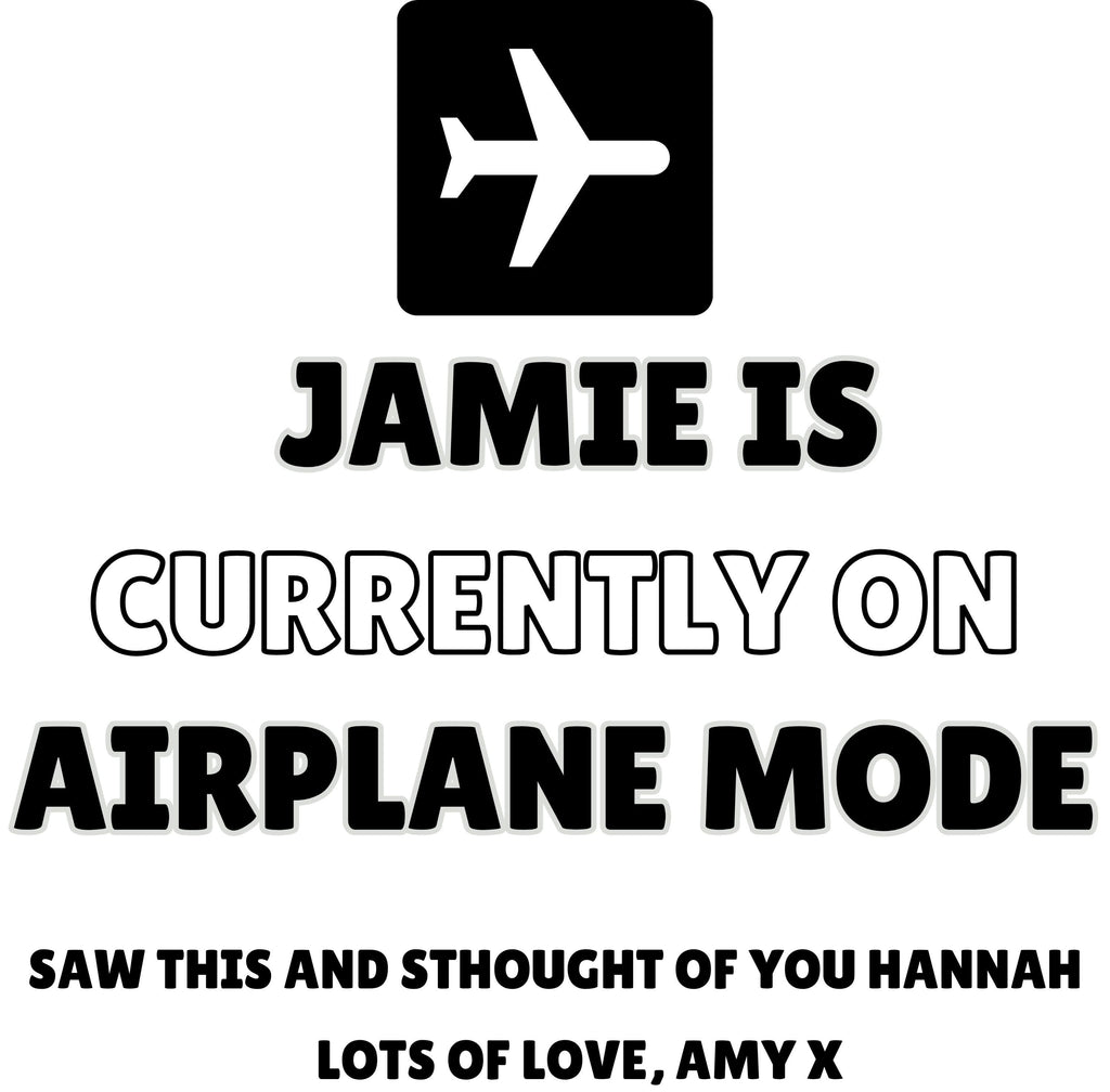 Personalised Airplane Mode Mug | Funny Custom Gift | Novelty Coffee Cup | Personalised Mug | Novelty Mug | Funny Gift | Coffee Tea | Gift Etsy