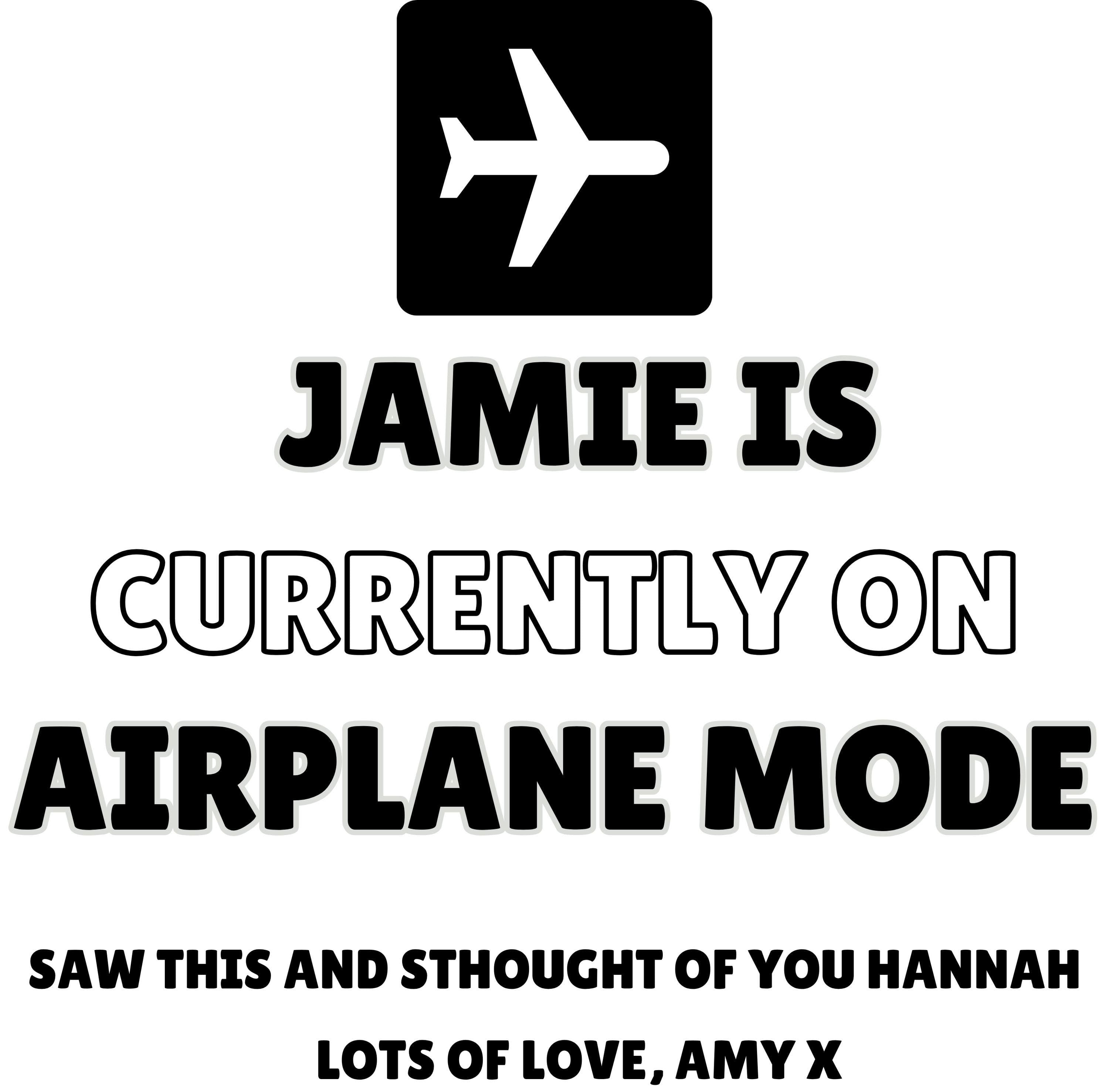 Personalised Airplane Mode Mug | Funny Custom Gift | Novelty Coffee Cup | Personalised Mug | Novelty Mug | Funny Gift | Coffee Tea | Gift Etsy