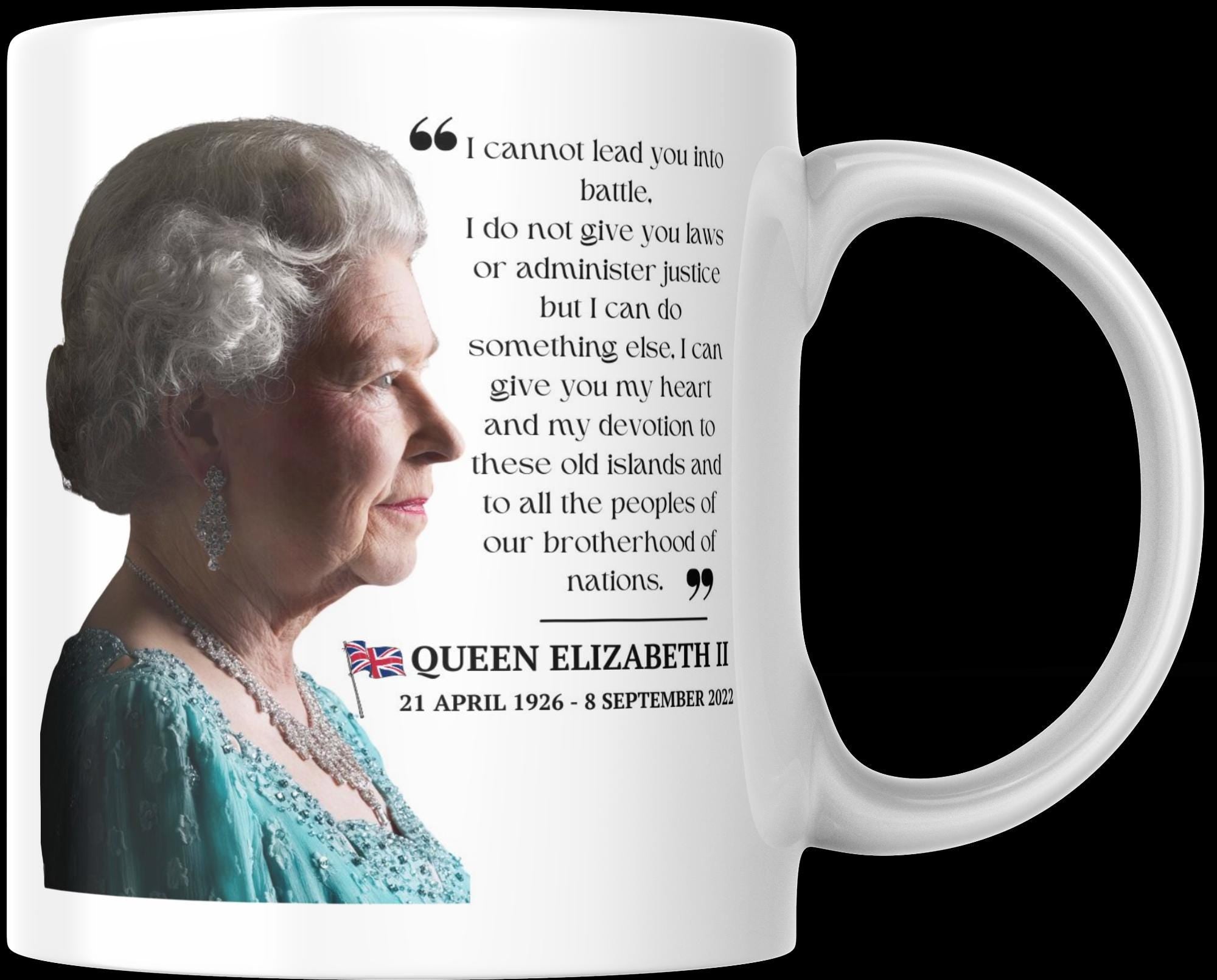 HM Queen Elizabeth II Memorial Mug | Queen Tribute | Royal Gift | Commemorative Keepsake | Patriotic Gift | Novelty Mug | Royal Family Etsy
