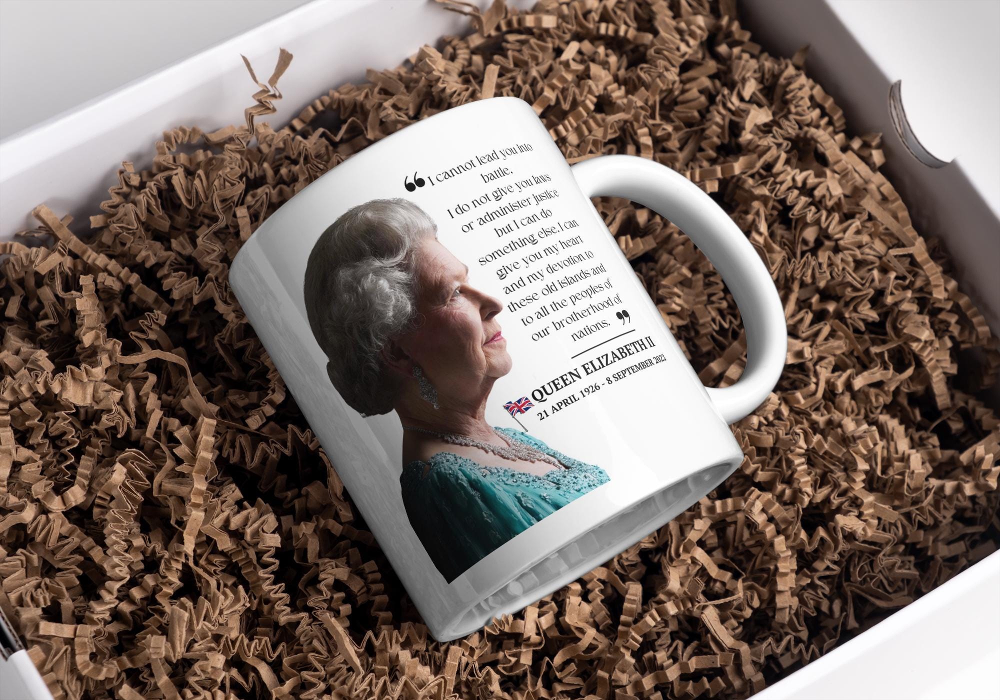 HM Queen Elizabeth II Memorial Mug | Queen Tribute | Royal Gift | Commemorative Keepsake | Patriotic Gift | Novelty Mug | Royal Family Etsy