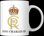 King Charles III Coronation Mug | CR III Monogram | Royal Emblem Design | Commemorative Souvenir | Patriotic Gift | King Charles | Royal Etsy