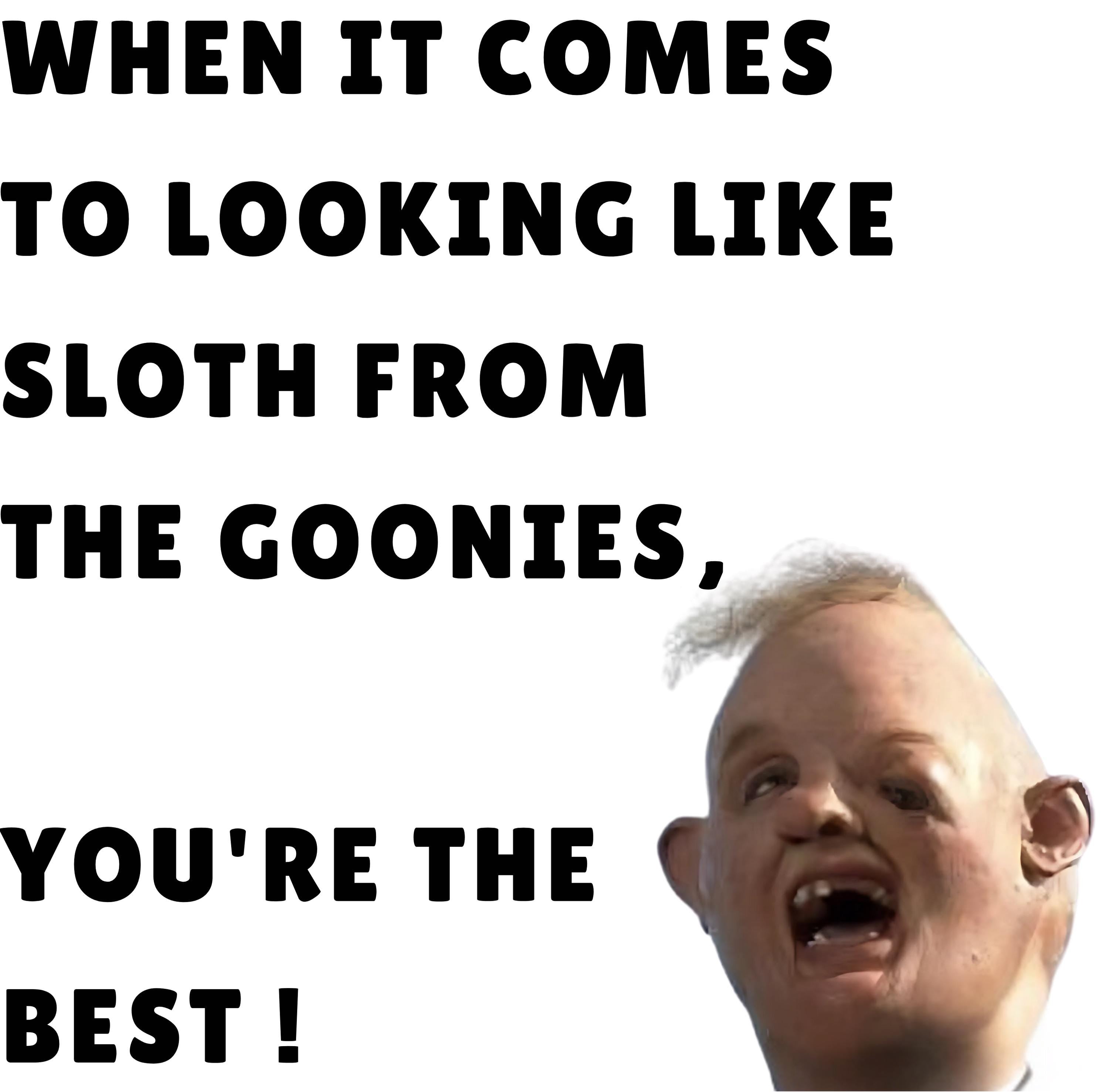 Funny Sloth Goonies Personalised Mug | Custom Name Coffee Cup | Retro Movie Humour Gift | Youre the Best Joke Mug | 80s Film Fan Present Etsy