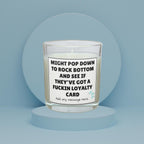 Funny Rock Bottom Personalised Candle | Funny Gift to Cheer Up Friend | Work Friend Gift | Funny Adult Quote Gift | Funny Sarcastic Meme Etsy