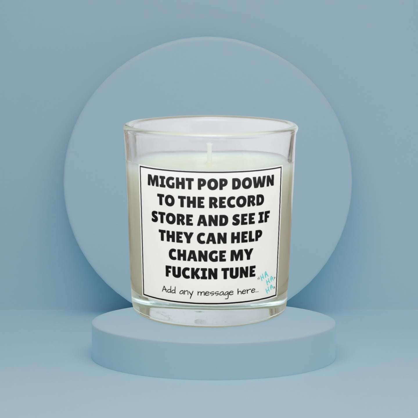Funny Change My Tune Personalised Candle | Funny Adult Joke Candle | Funny Gift for Friends | Funny Meme Candle | Secret Santa | Birthday Etsy