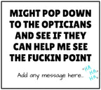See the Point Funny Personalised Candle | Funny Opticians Meme | Novelty Fun Gift for Friend | Work Friend Joke | Funny Christmas Presents Etsy